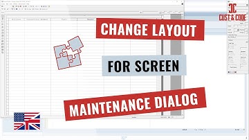 Change Layout for Maintenance Dialog Screen [english]