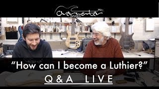 Overwater Basses Q&A Live - "Becoming a Luthier"