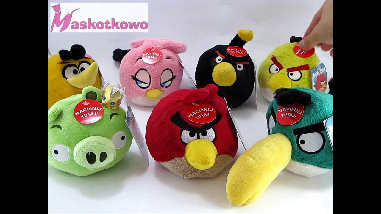 Angry Birds Soft toys with sound 13cm YouTube