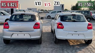 Swift Vxi v/s Swift Zxi 🔥 Which one to buy? Let’s Find out | 2022 Maruti Suzuki Swift vxi vs zxi !