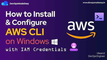 AWS CLI installeren en configureren met IAM-referenties op Windows