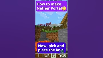How to make nether portal in @minecraft #minecraft #shorts