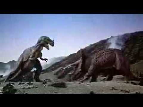 Ceratosaurus vs Triceratops from 1 Million Years BC.flv