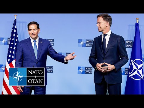NATO Secretary General with 🇺🇸 US Secretary of State Marco Rubio, 03 APR 2025