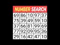 【Number Search】🧩 Ultimate Eye Test Challenge!【Sharp Eyes Challenge】 👁️#quiz #brain#brainexercise