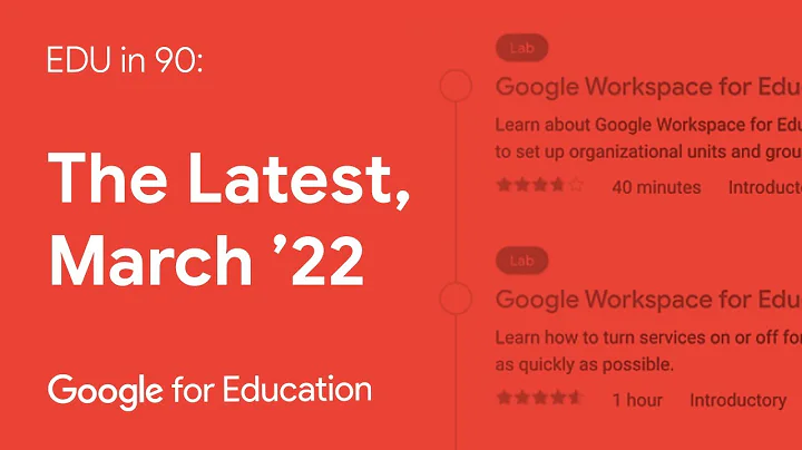 EDU in 90: The Latest, March 2022