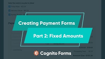 Creating Payment Forms: Fixed Amounts