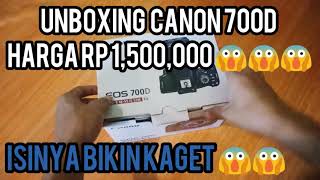 Unboxing canon 700D murah harga Rp 1,5jt 😱😱