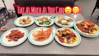 $25.99/PERSON ALL YOU CAN EAT SEAFOOD & SUSHI BUFFET @ THIS AYCE BUFFET IN TRACY CA!