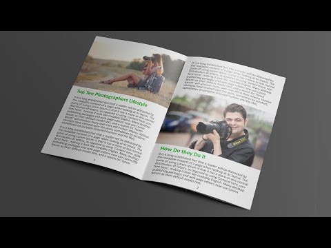 How to Layout Book & Magazine in Photoshop - Basic Tutorial For Beginners