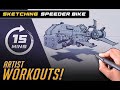 Speeder Bike (15 min) DRAW THIS EVERY DAY! #10  #art #lessons #drawing #beginner