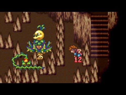 聖剣伝説2 ポポイが仲間になるシーン（ボス戦 vsパンプキンボム）