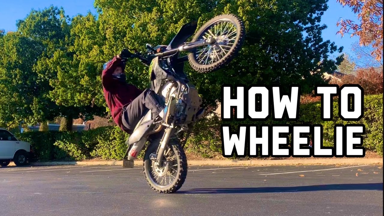 How to Wheelie KLX300 (or any dirtbike) Wheelie Tutorial YouTube