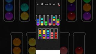 Level 292 of Ball Sort Color water Puzzle