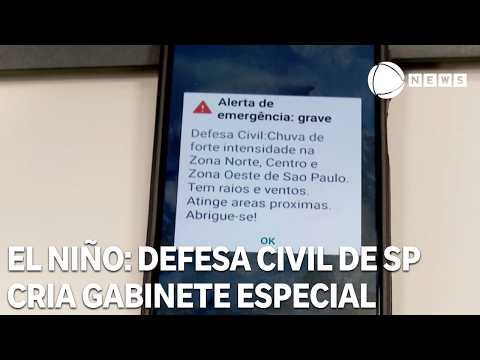 São Paulo Civil Defense creates special cabinet for El Niño
