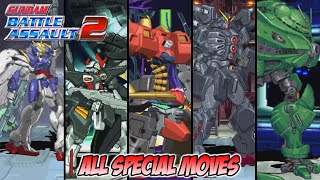 Gundam Battle Assault 2 ALL MEGA SPECIAL MOVES