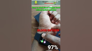 best Smartwatch How To Know Oxygen Level without Pulse Oximeter / Measure SpO2 Levels watch #shorts