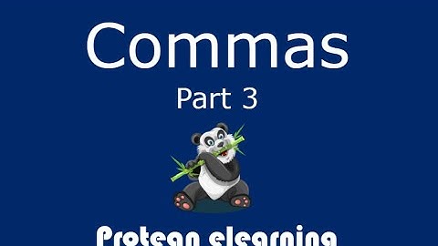 Commas Part 3