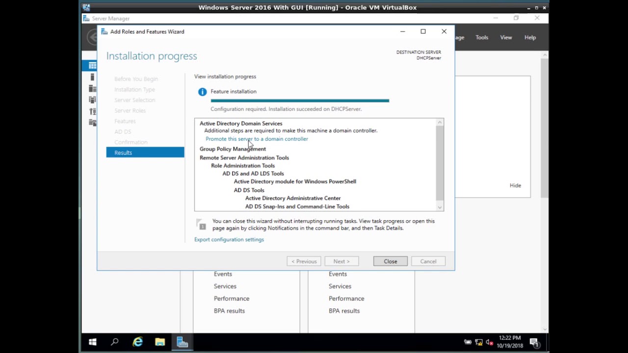 How to promote a Server with Microsoft Windows Server 2016 O S - YouTube