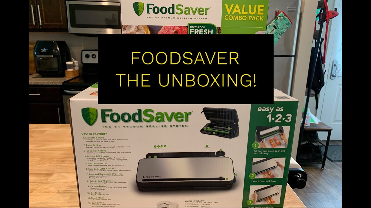 Foodsaver Unboxing VS3000 Series Product Demonstration John Eats