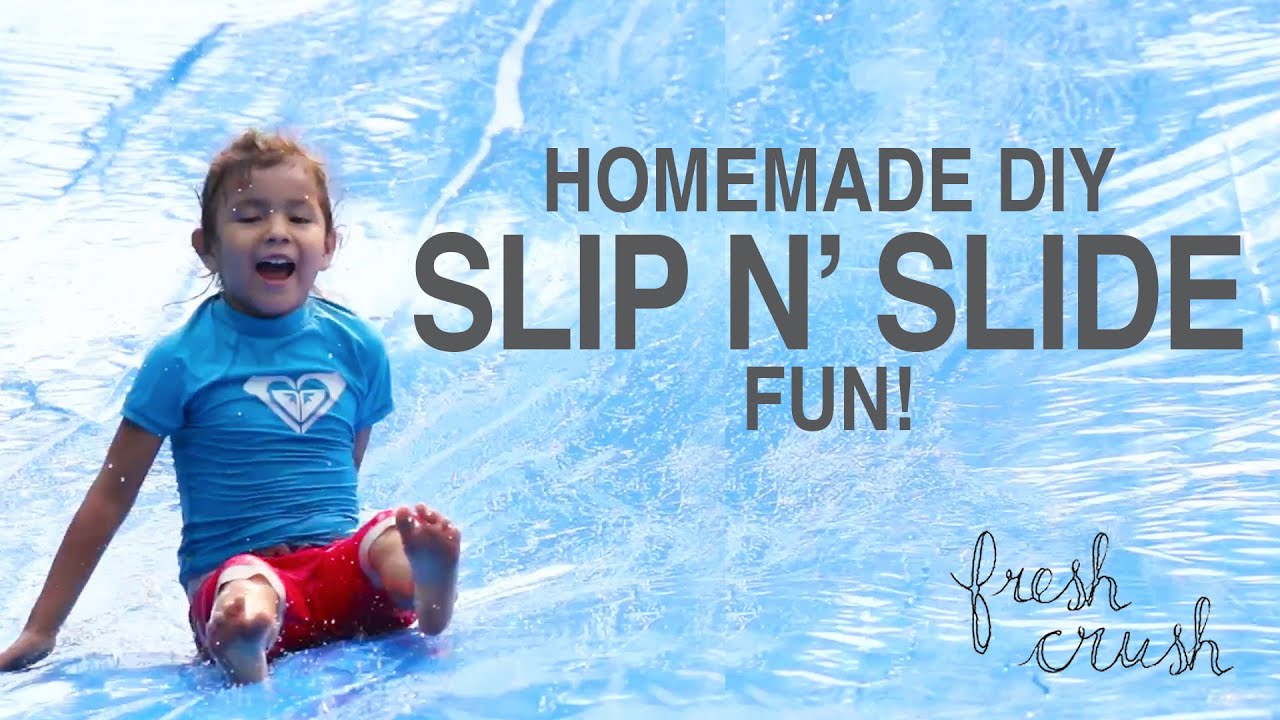 DIY your own Giant Slip n' Slide for Summer! - YouTube