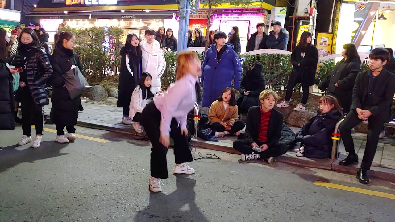 [Busking No1/HD] Energyju(에너자이주)_Hyolin(효린)_Dally(달리)/performance,performing/홍대 버스킹/Kpop dance