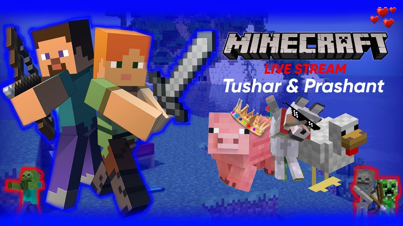 Minecraft Survival LIVE – Dost Ke Saath Mining Day 6 - YouTube