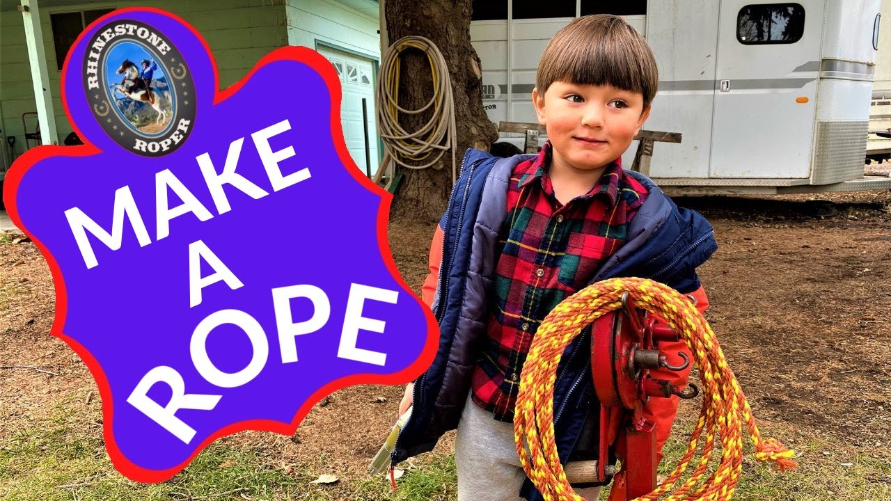 HOW TO MAKE A ROPE WITH AN OLD TIME ROPE MAKING MACHINE 