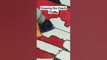 Drawing the Czech🇨🇿 flag on my Europe map,whats next? #flag #map #europe #czech #shorts