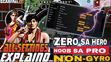💥 SCARFALL 2.0 PRO SETTINGS 🔥 Noob Se PRO Ban Jaao Ek Video Mein | VortexXYPlays