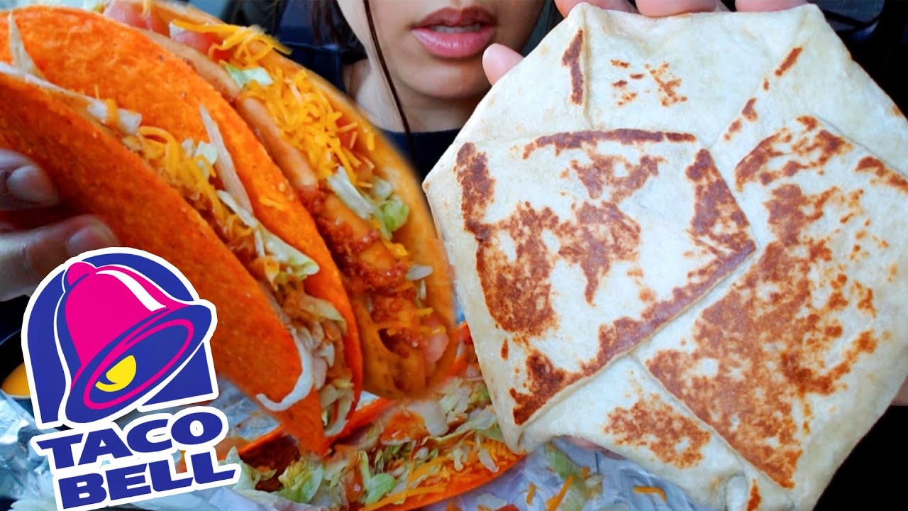 ASMR EATING TACO BELL CAR MUKBANG QUESALUPA CHEESE & WINGSTOP RANCH 😱 먹방 REAL EATING SHOW TWILIGHT
