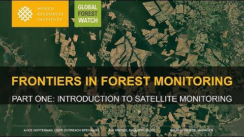 Frontiers in Forest Monitoring: Introduction to Satellite Monitoring