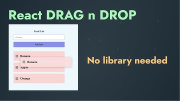 React drag and drop sort list