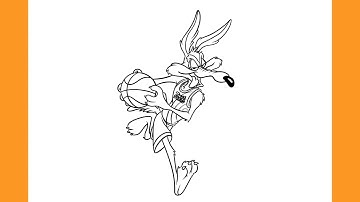 How to Draw WILE E. COYOTE - Tune Squad | SPACE JAM: A New Legacy