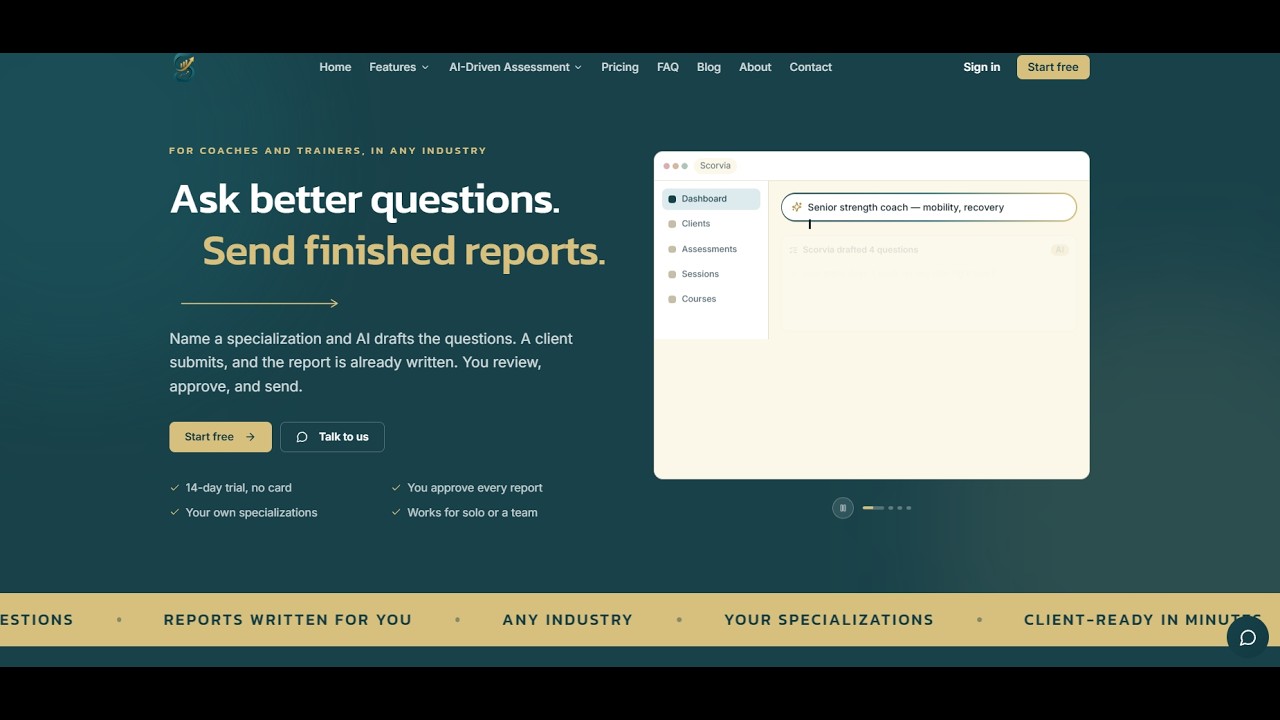 The Scorvia - AI Driven Assessment Builder Demo