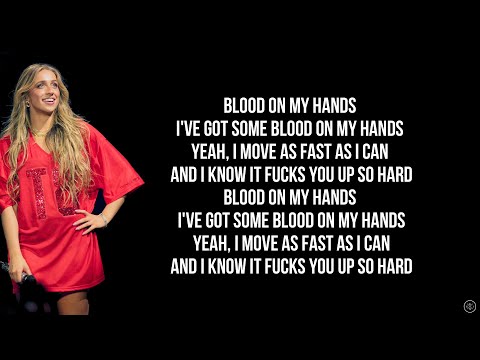 TATE MCRAE - BLOODONMYHANDS ft. FLO MILLI (Lyrics)