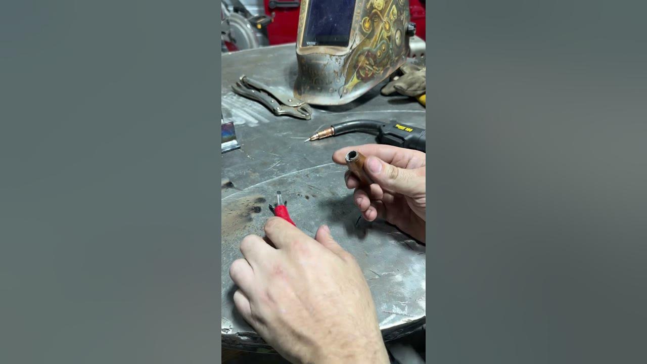 Cleaning a Mig welder nozzle 👨🏻‍🏭 YouTube