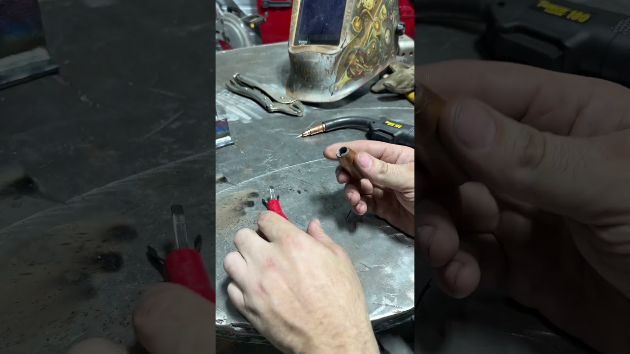 Очистка сопла сварочного аппарата MIG 👨🏻‍🏭