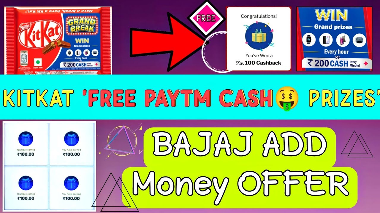 kitkat grand break win offer 2022 | bajaj finserv add money offer today | Kitkat Loot