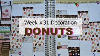 Lets Plan Together for Week 31 ♥Donuts♥ EC hourly Planner