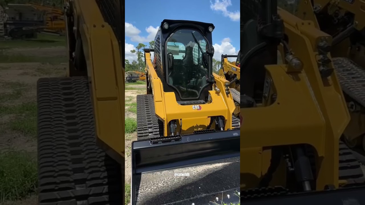 CAT 259D3 Skid Steer ๐คฉ #caterpillar #caterpillarinc #cat259d3 #skidsteer #grading #equipment