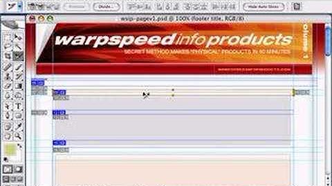 How to slice a Photoshop image into a website