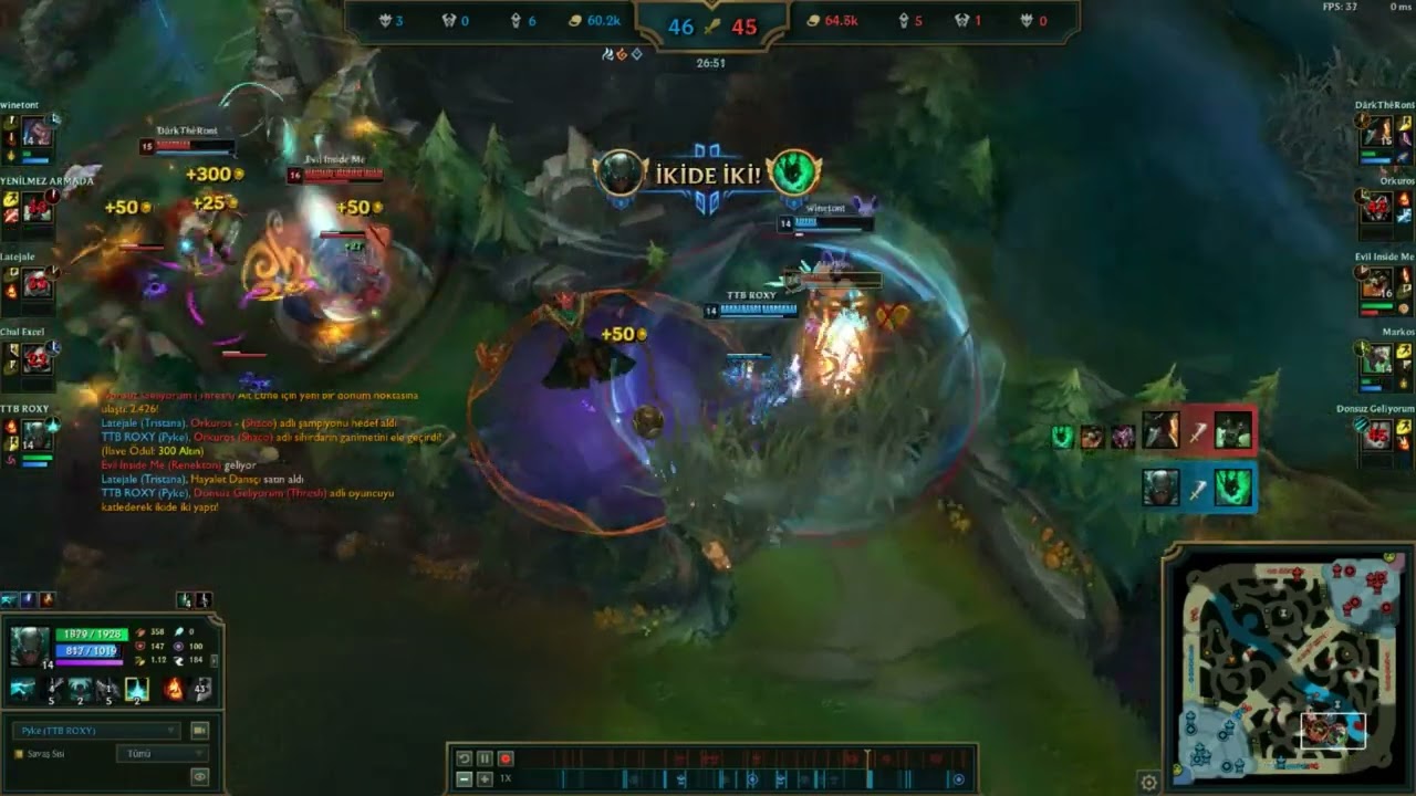 Pykennen ayrı ayrı olursa * kennen pyke *