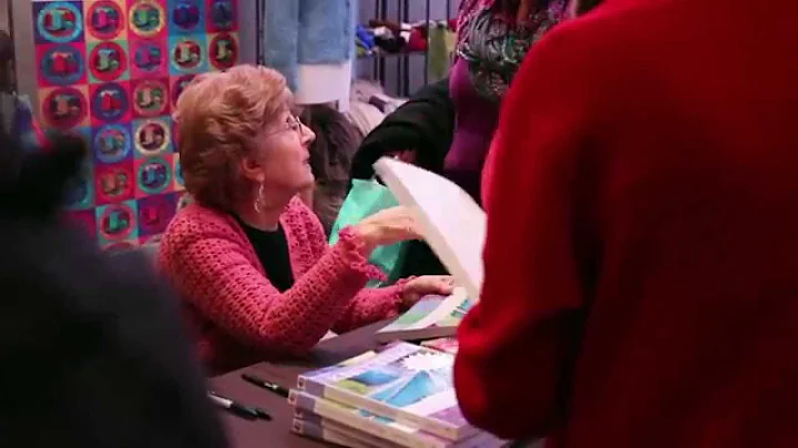 Margaret Hubert at the Lion Brand Booth at Vogue K...
