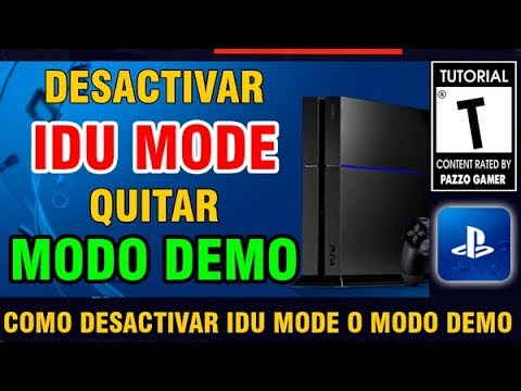 Globo Desnatar ignorar 🕹 QUITAR Y DESACTIVAR EL IDU MODE Y MODO DEMO DE PS4👍 - YouTube