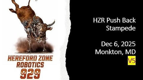 2025 HZR Stampede  VEX V5 game Push Back