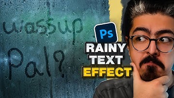 How to Create a Rainy Text Effect on Foggy Glass in Photoshop