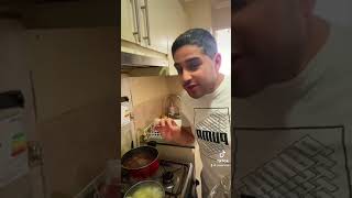 Cocinando mechada con choclillo