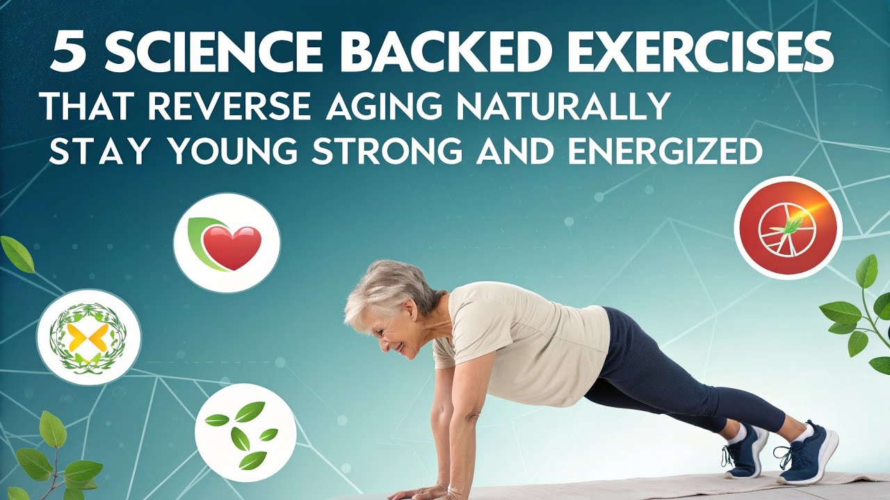5 Science Backed Exercises That Reverse Aging Naturally | Stay Young Strong and Energized