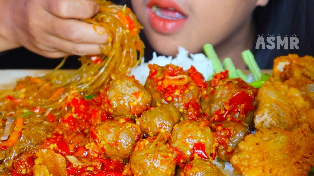 ASMR BAKSO SAMBAL ||INDONESIA FOOD VLOG #ASMR #asmrsounds #asmrvideo #bakso 